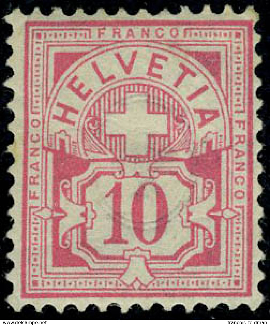 Neuf Avec Charnière N° 60, 10c Rouge, C.L, TB, Rare - Other & Unclassified