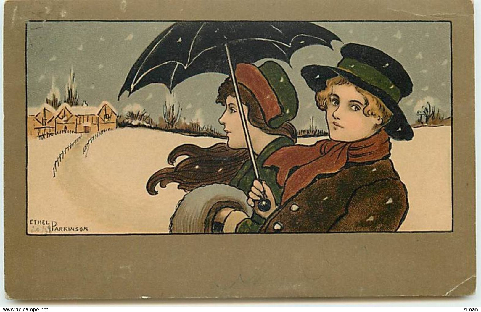 N°3760 - Ethel Parkinson - MM Vienne N°191 - Couple Avec Un Parapluie - Parkinson, Ethel