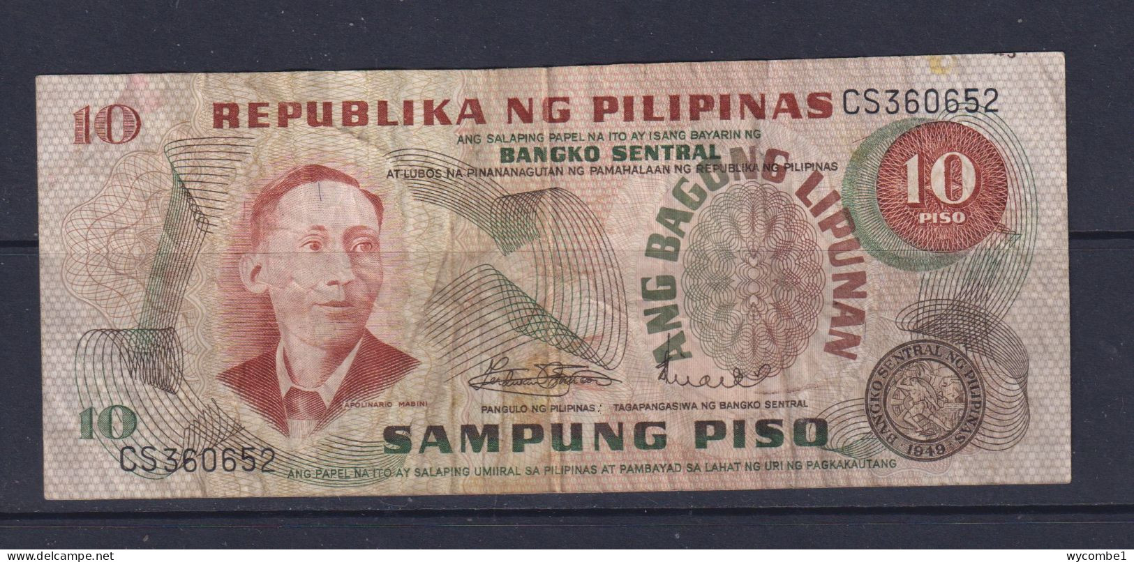 PHILIPPINES - 1974 10 Pesos Circulated Banknote - Philippines