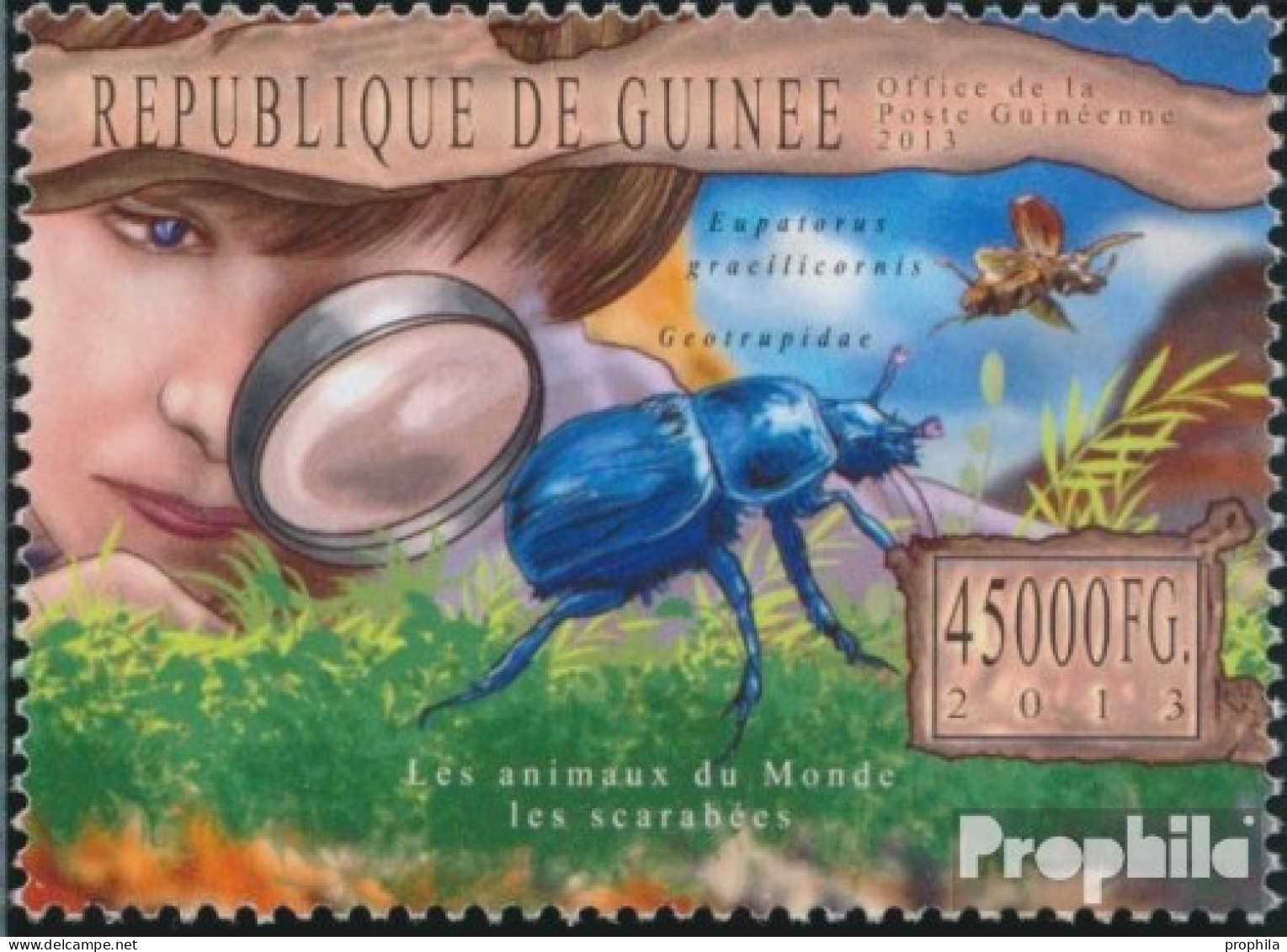 Guinea 9788 (kompl. Ausgabe) Postfrisch 2013 Käfer - Guinée (1958-...)