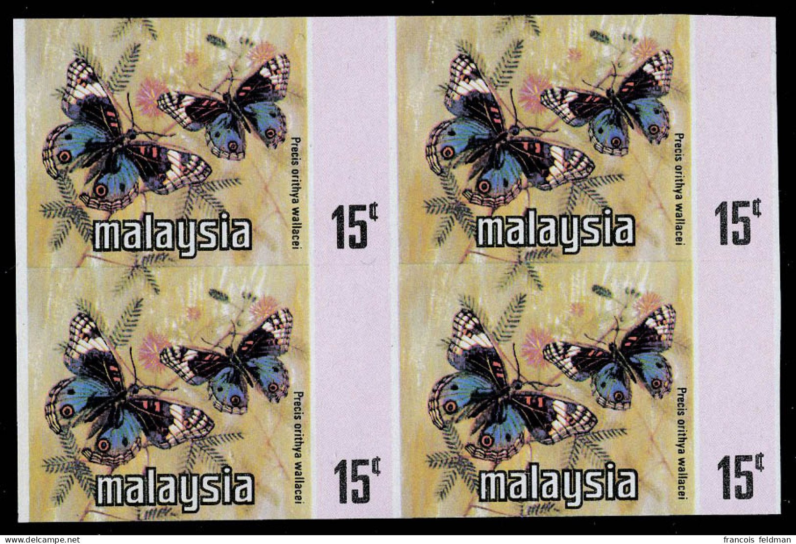Neuf Sans Charnière N° 148B, 15c Papillons, Bloc De 4 ND, T.B. - Other & Unclassified