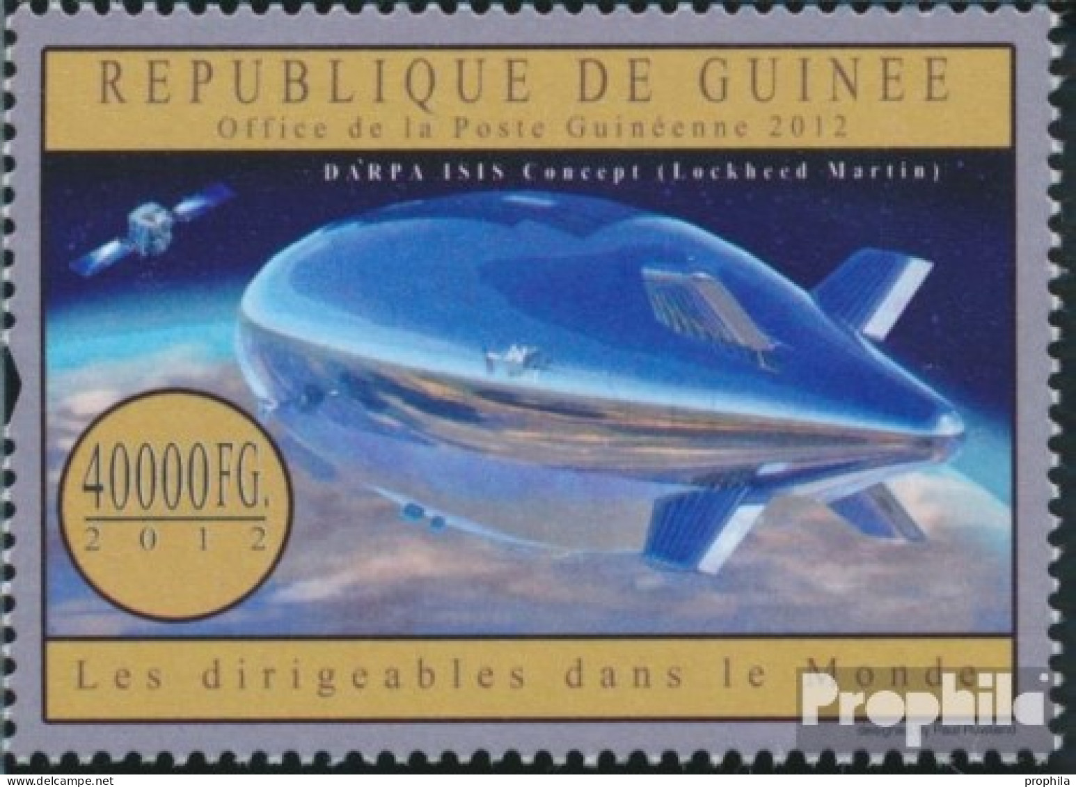 Guinea 9506 (kompl. Ausgabe) Postfrisch 2012 Luftschiffe - Guinée (1958-...)
