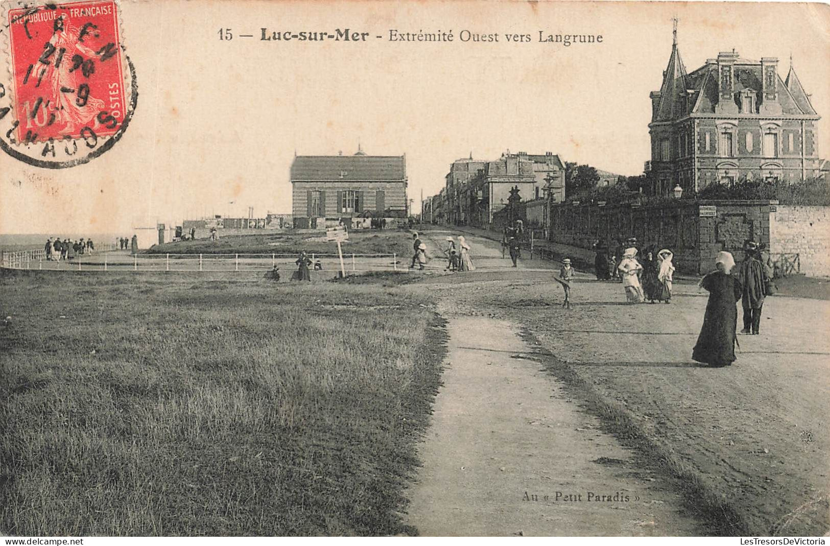 FRANCE - Luc Sur Mer -  Extrémité Ouest Vers Langrune - Carte Postale Ancienne - Luc Sur Mer