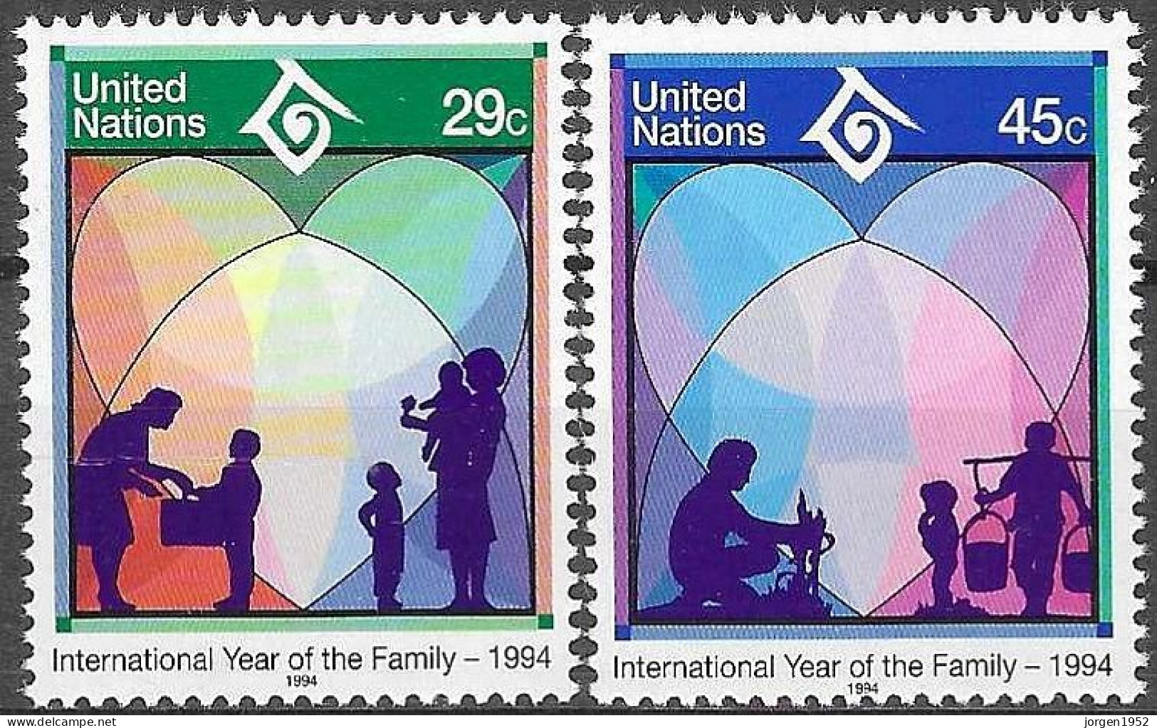 UNITED NATIONS # NEW YORK FROM 1994 STAMPWORLD 661-62** - Unused Stamps