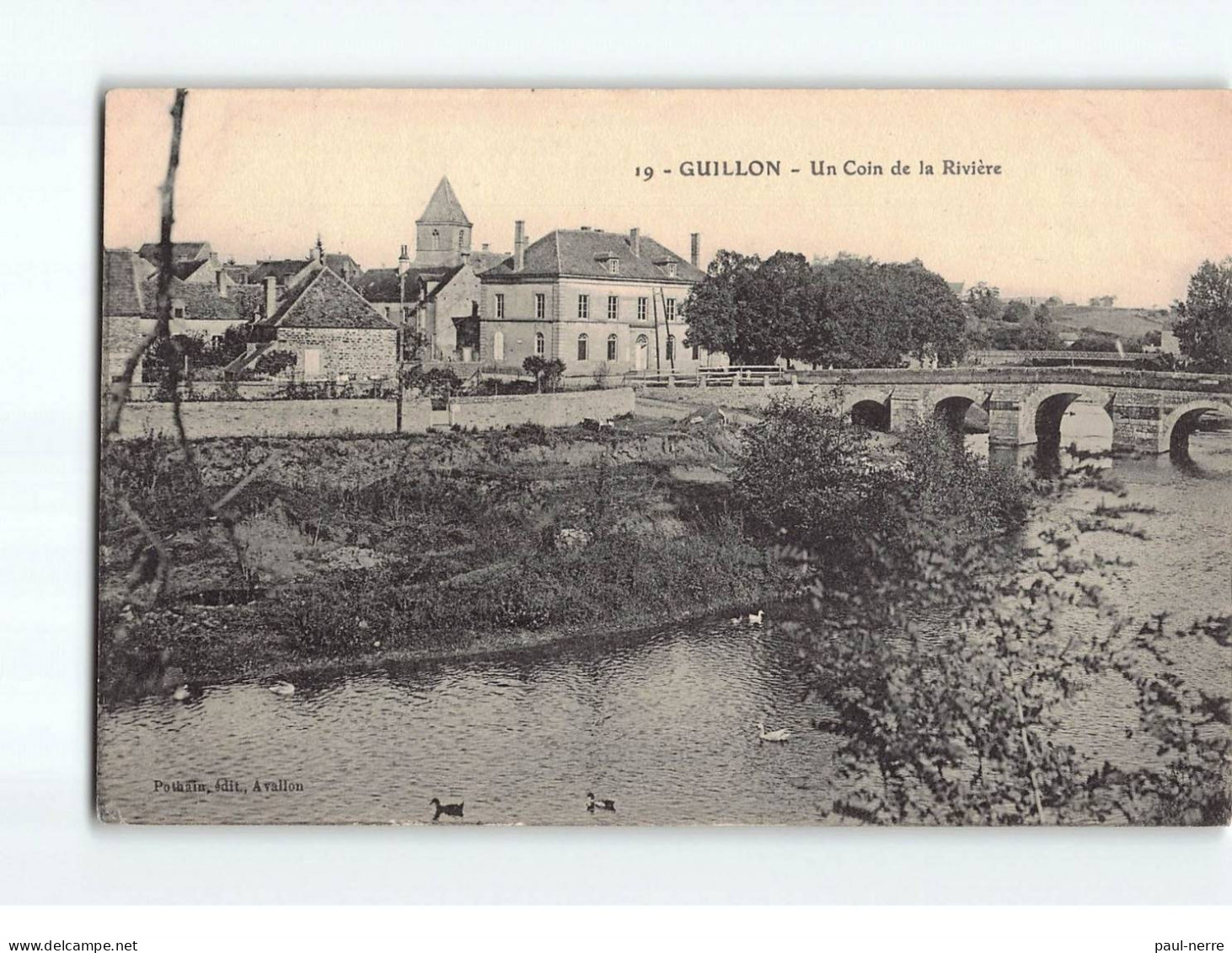 GUILLON : Un Coin De La Rivière - Très Bon état - Guillon