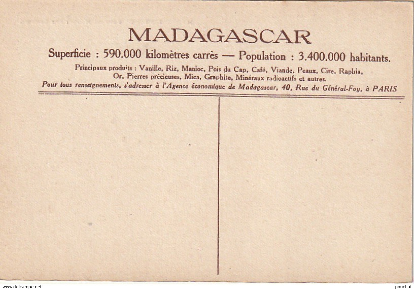 CE6 - MADAGASCAR  - LE PORT DE MORONI AUX COMORES  -  2 SCANS - Komoren