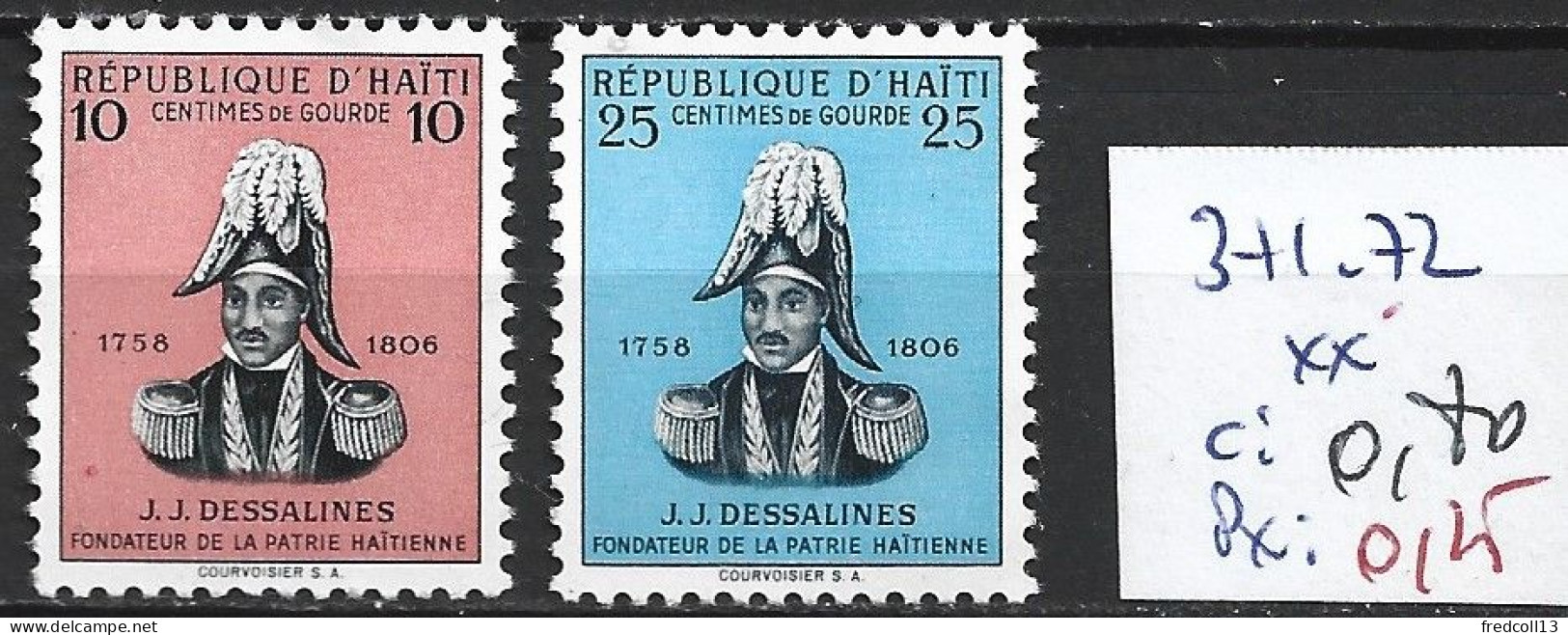 HAÏTI 371-72 ** Côte 0.80 € - Haïti