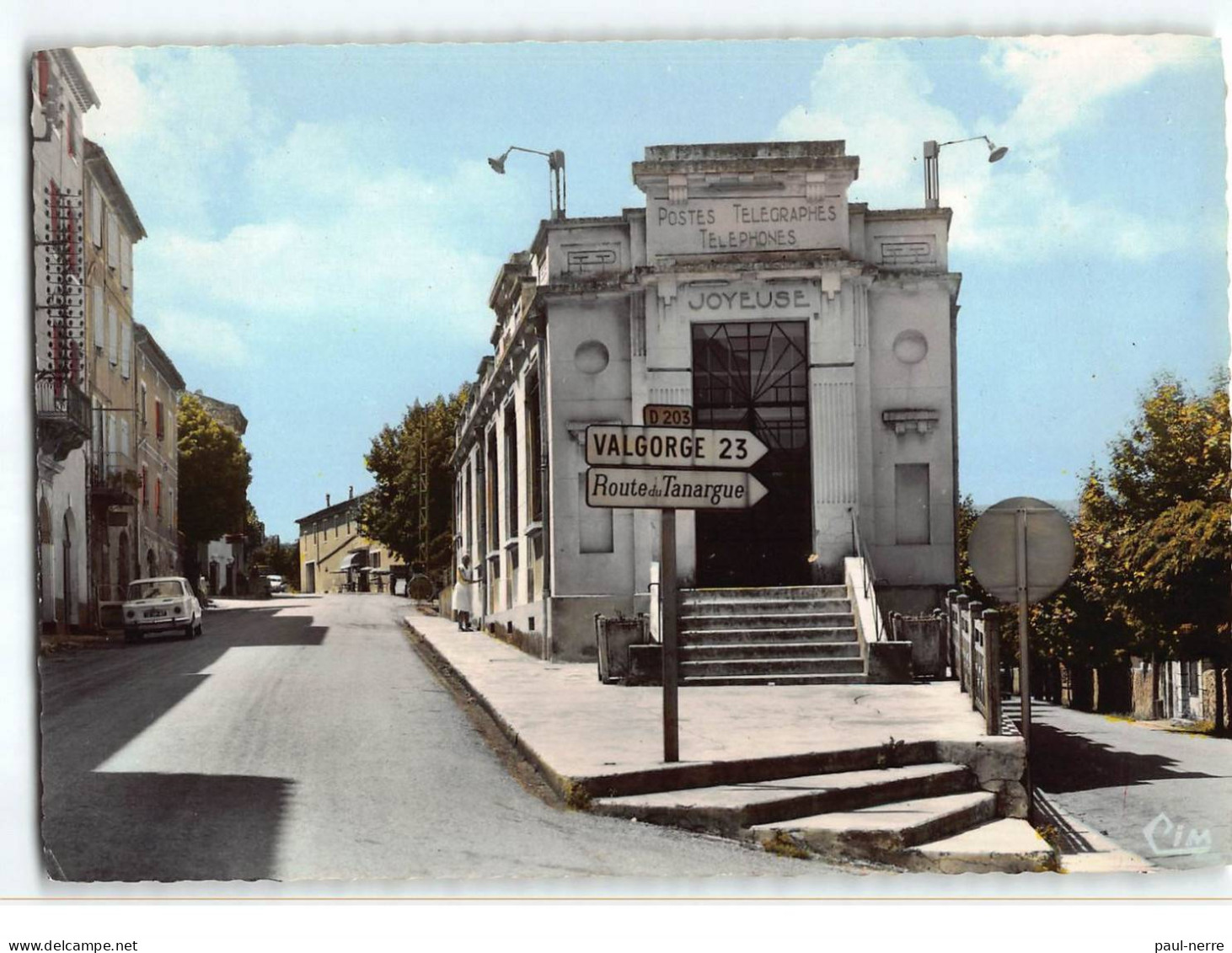 JOYEUSE : La Poste Et La Route Du Tanargue - Très Bon état - Joyeuse