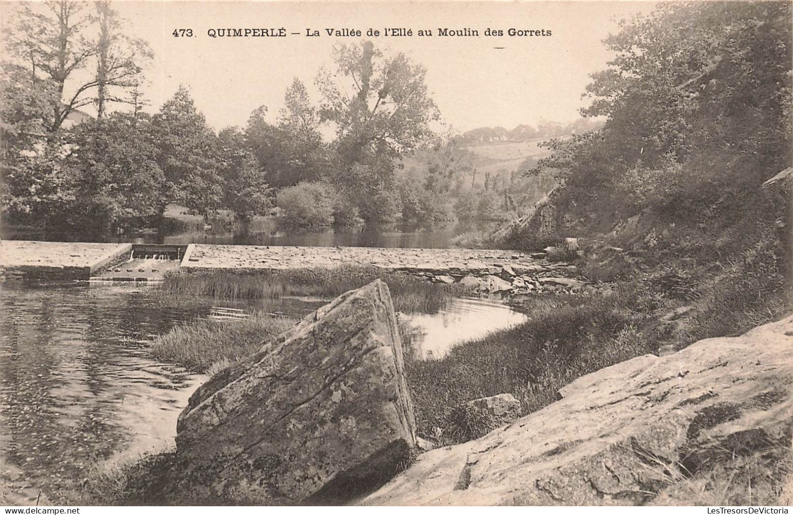 FRANCE - Quimperlé - La Vallée De L'Ellé Au Moulin Des Gorrets - Carte Postale Ancienne - Quimperlé