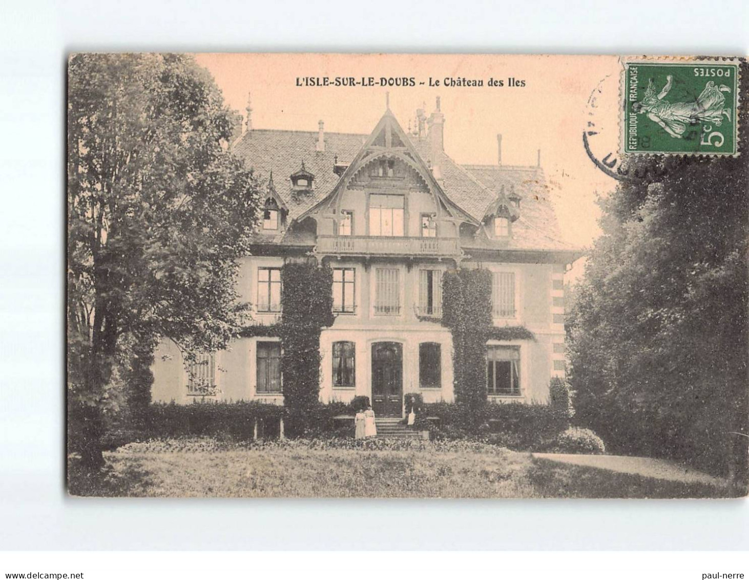ISLE SUR LE DOUBS : Le Château Des Iles -  état - Isle Sur Le Doubs