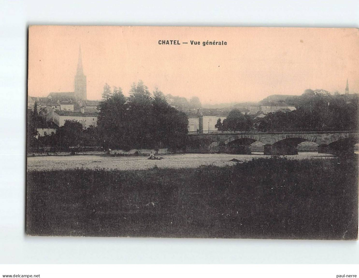 CHATEL : Vue Générale - état - Chatel Sur Moselle