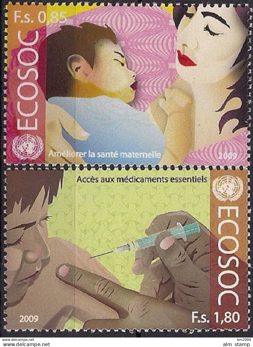 2009  UNO Genf Mi. 652-3 **MNH  Wirtschafts- Und Sozialrat Der Vereinten Nationen (ECOSOC) - Unused Stamps