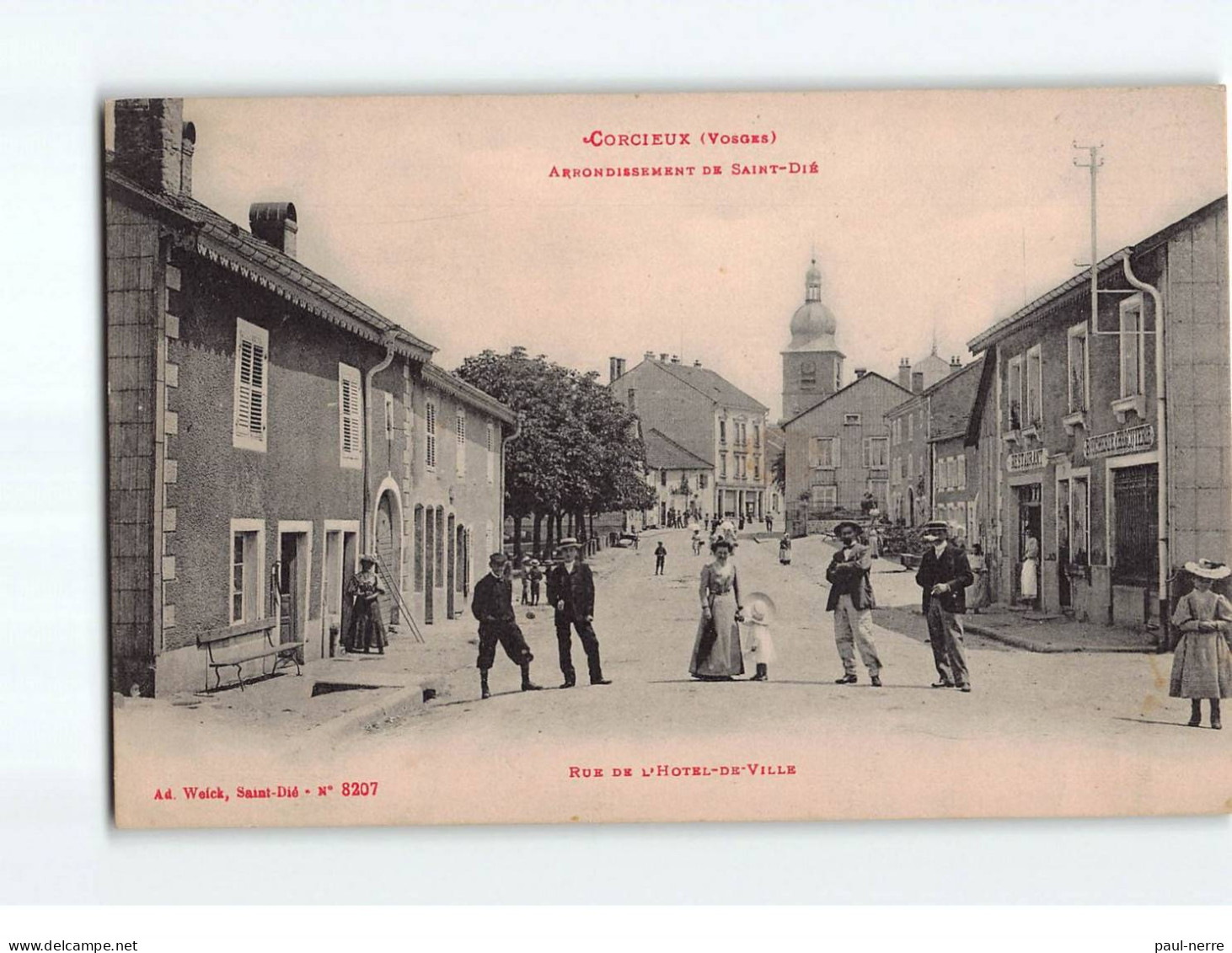 CORCIEUX : Arrondissement De St-Dié, Rue De L'Hôtel De Ville - Très Bon état - Corcieux