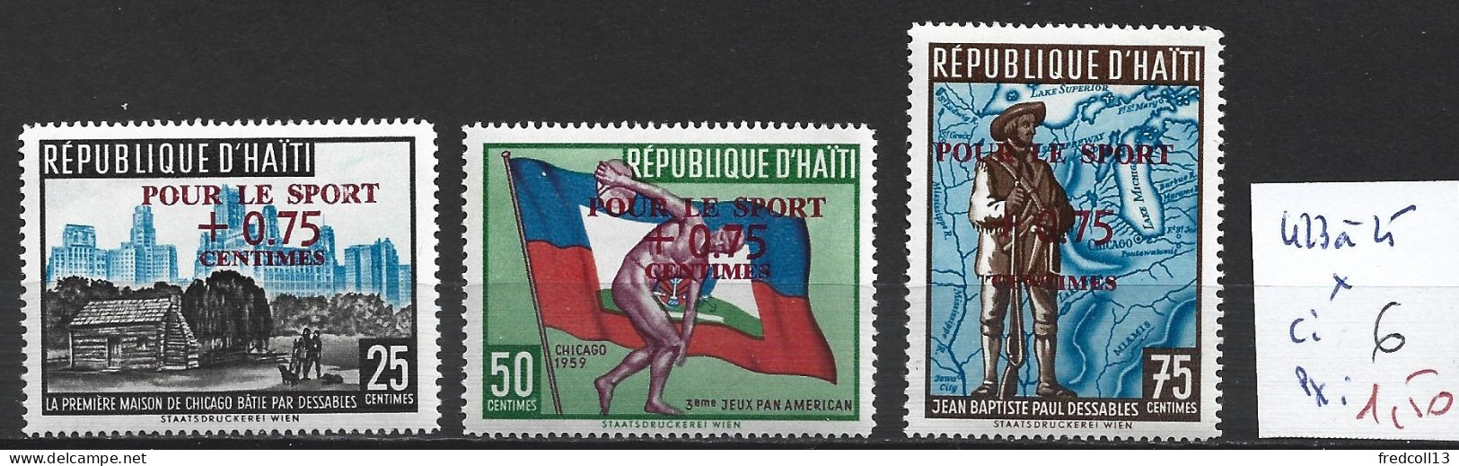 HAÏTI 423 à 25 * Côte 6 € - Haïti