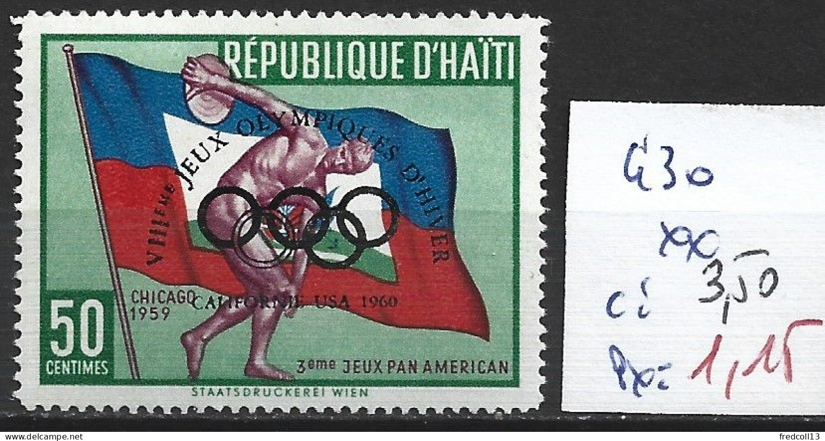 HAÏTI 430 ** Côte 3.50 € - Haïti