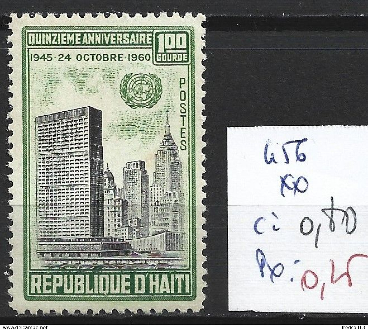 HAÏTI 456 ** Côte 0.80 € - Haïti