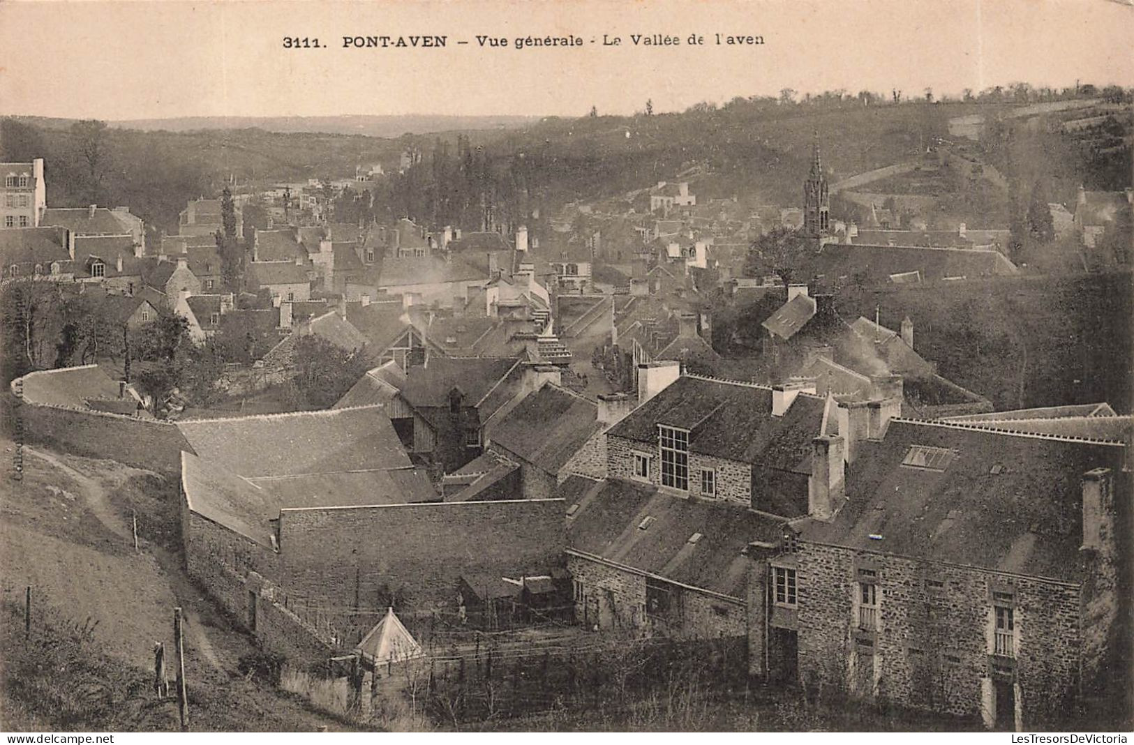 FRANCE - Pont Aven - Vue Gnérale - La Vallée De L'aven - Dos Non Divisé - Carte Postale Ancienne - Pont Aven