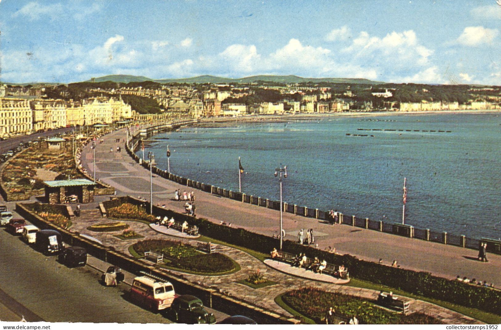 ISLE OF MAN, DOUGLAS BAY, CARS, ARCHITECTURE, PARK, UNITED KINGDOM, POSTCARD - Isle Of Man