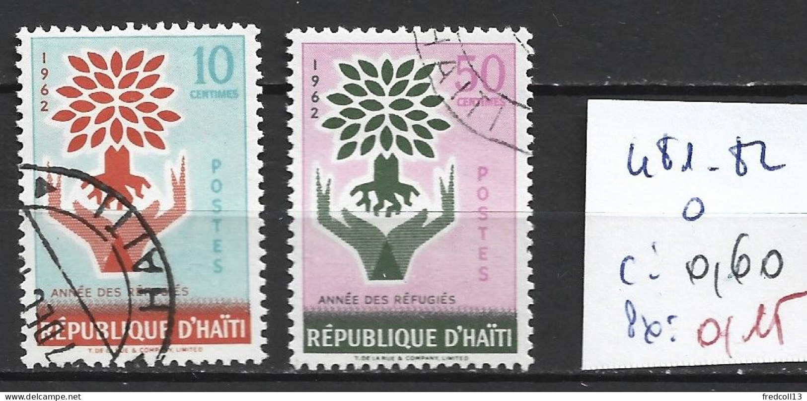 HAÏTI 481-82 Oblitérés Côte 0.60 € - Haïti