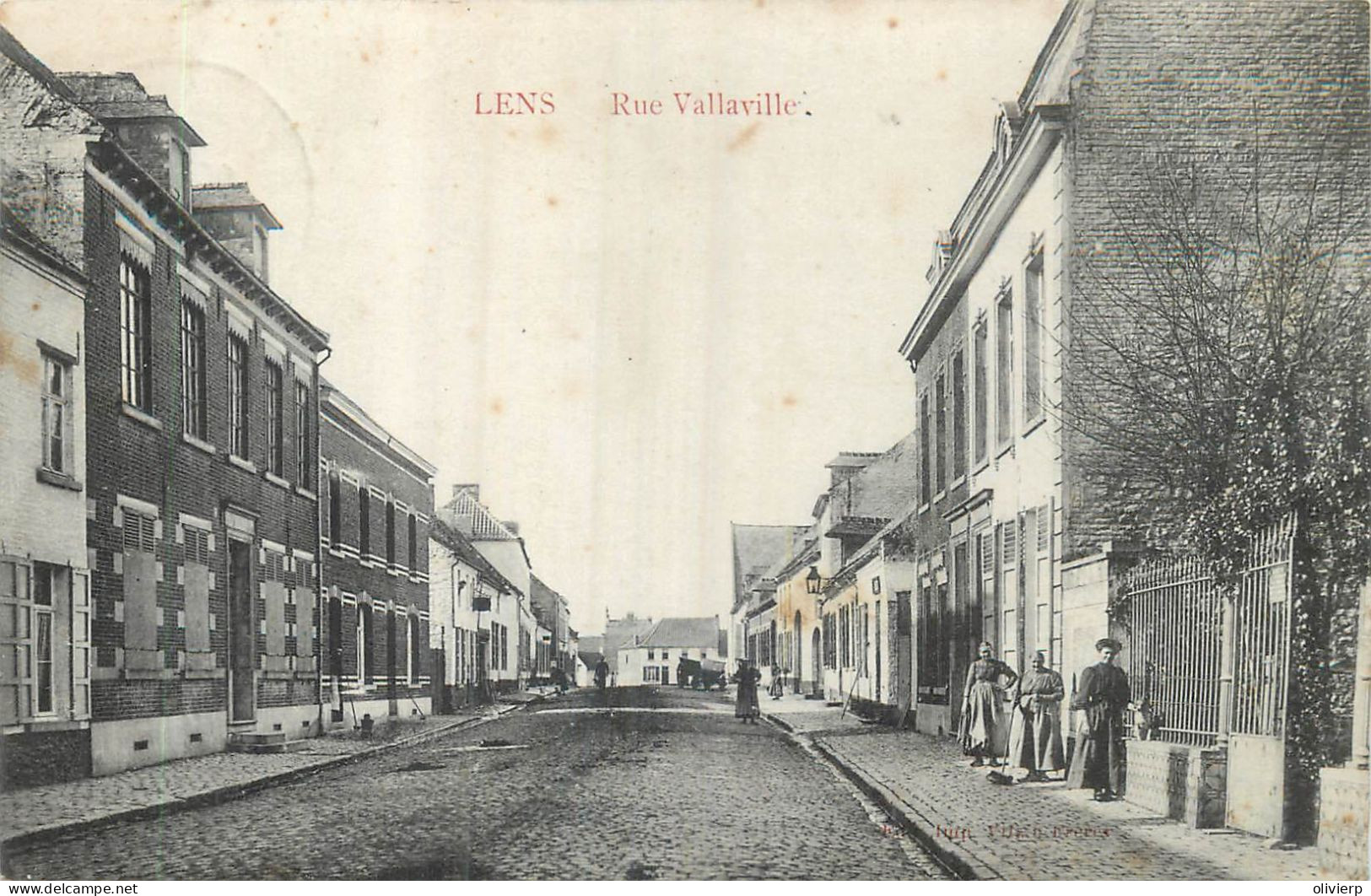 Belgique > Hainaut > Lens - Rue Vallaville - Lens