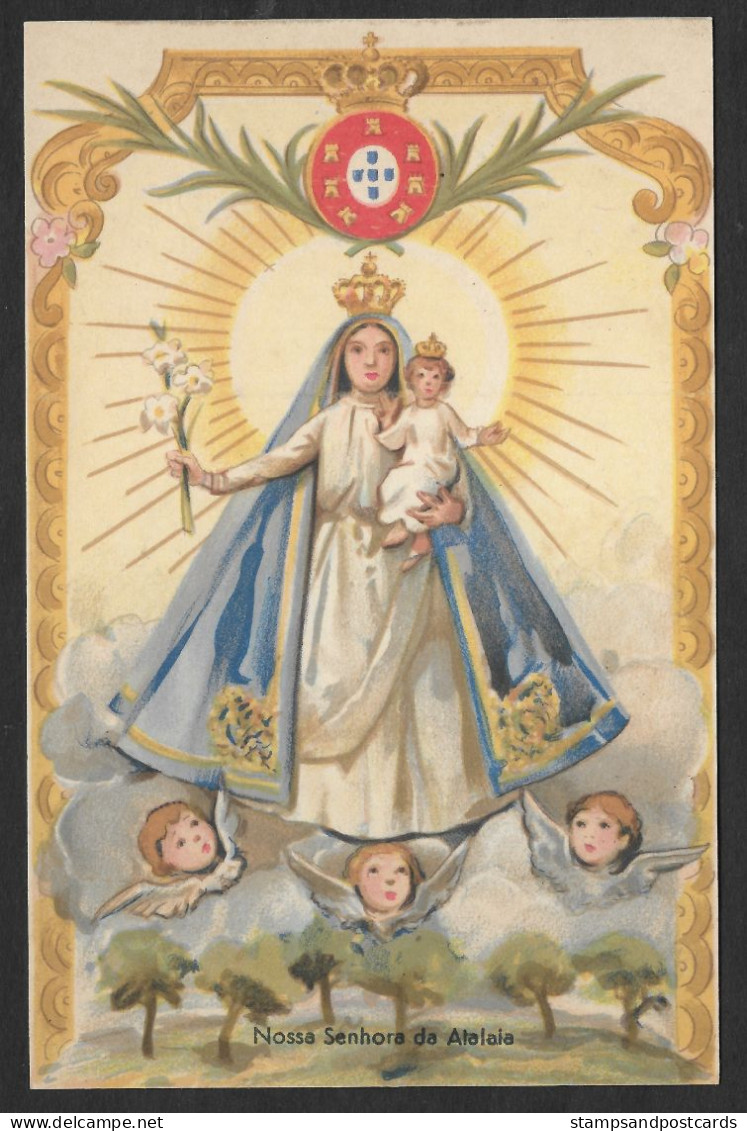 Portugal Carte Postale 1940 Nossa Senhora Da Atalaia Montijo Notre Dame Our Lady Postcard - Setúbal