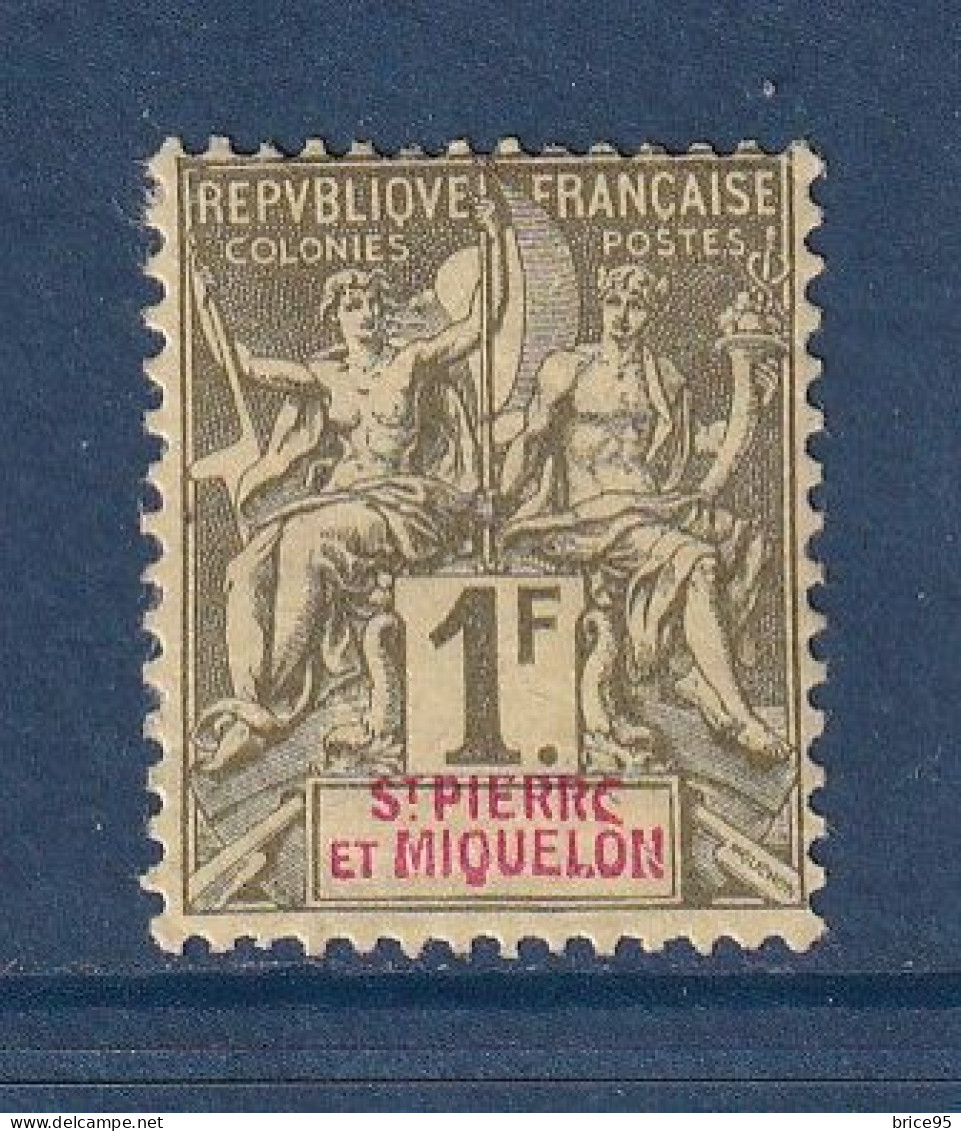 Saint Pierre Et Miquelon - YT N° 71 * - Neuf Avec Charnière - 1892 - Nuovi