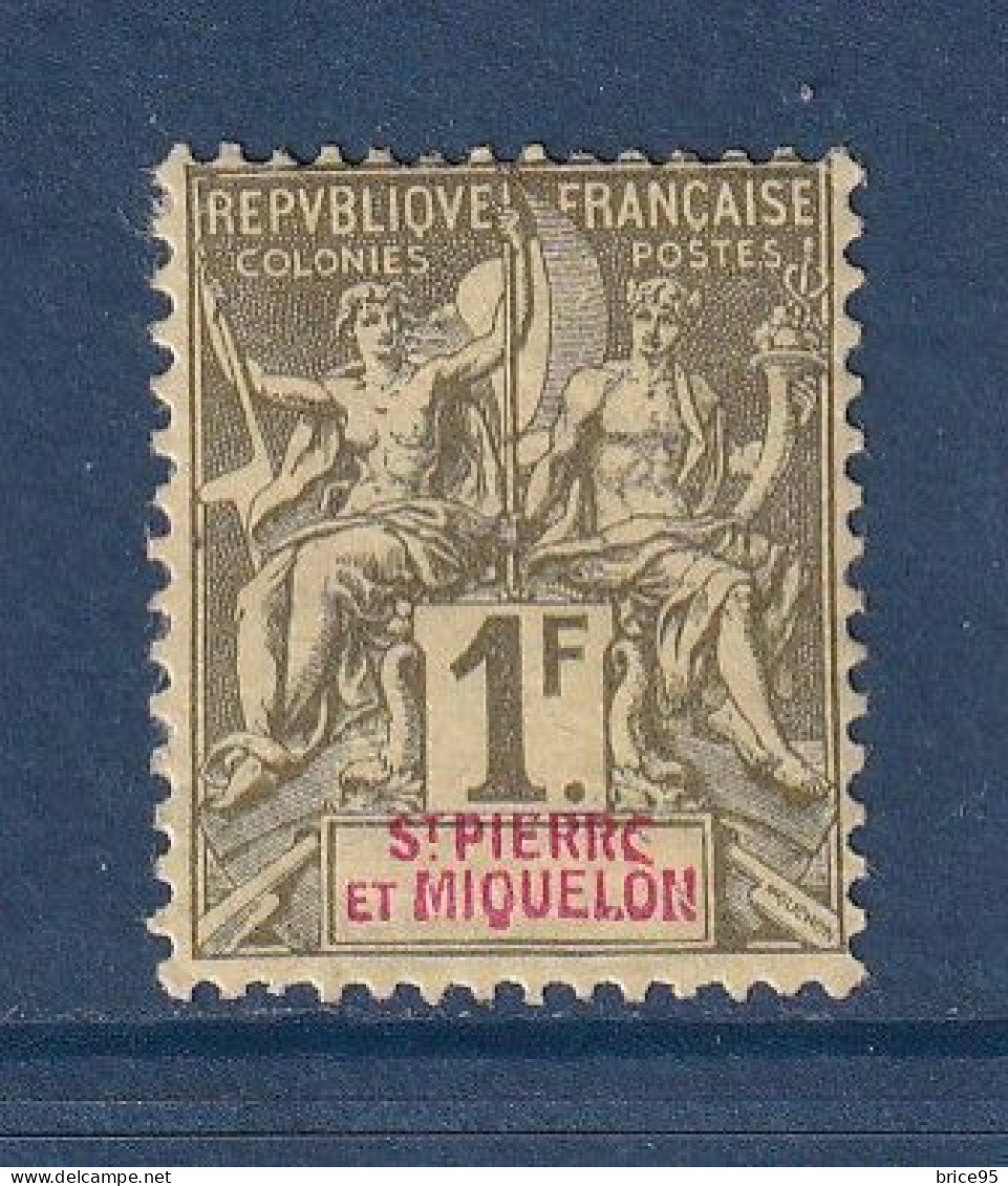 Saint Pierre Et Miquelon - YT N° 71 * - Neuf Avec Charnière - 1892 - Nuevos