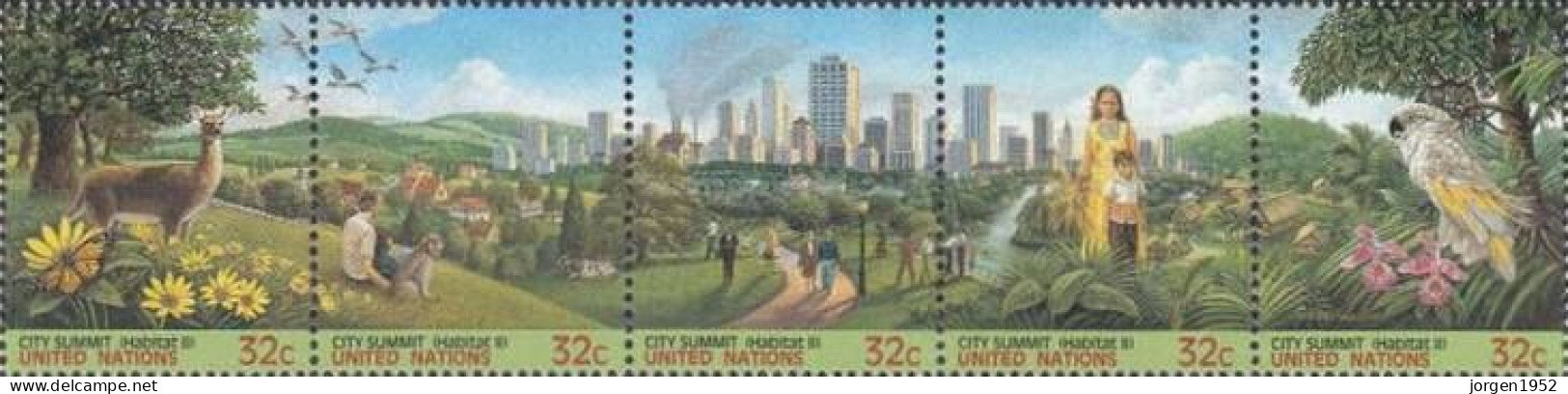 UNITED NATIONS # NEW YORK FROM 1996 STAMPWORLD 711-15** - Nuovi