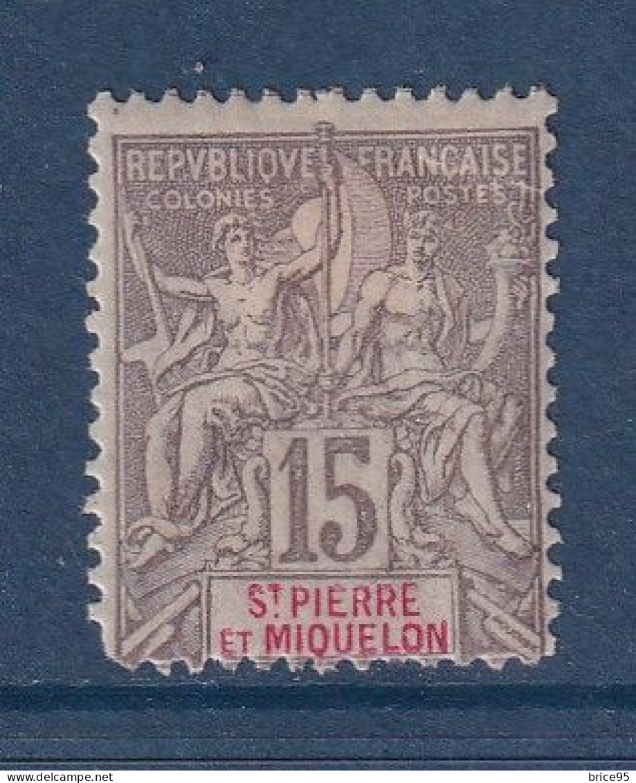 Saint Pierre Et Miquelon - YT N° 74 - Neuf Avec Charnière - 1900 à 1908 - Nuovi