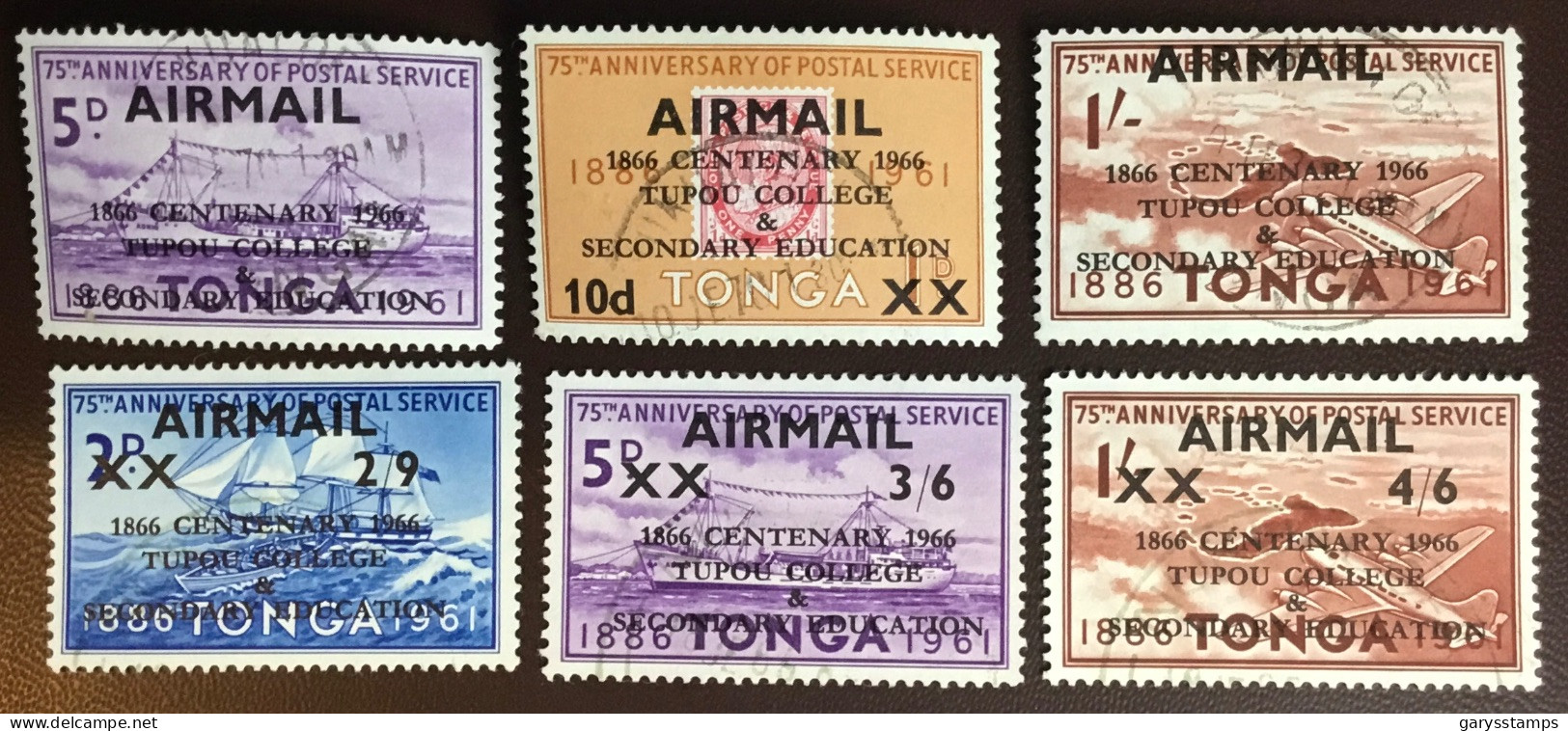 Tonga 1966 College Centenary Airmail Set FU - Tonga (...-1970)