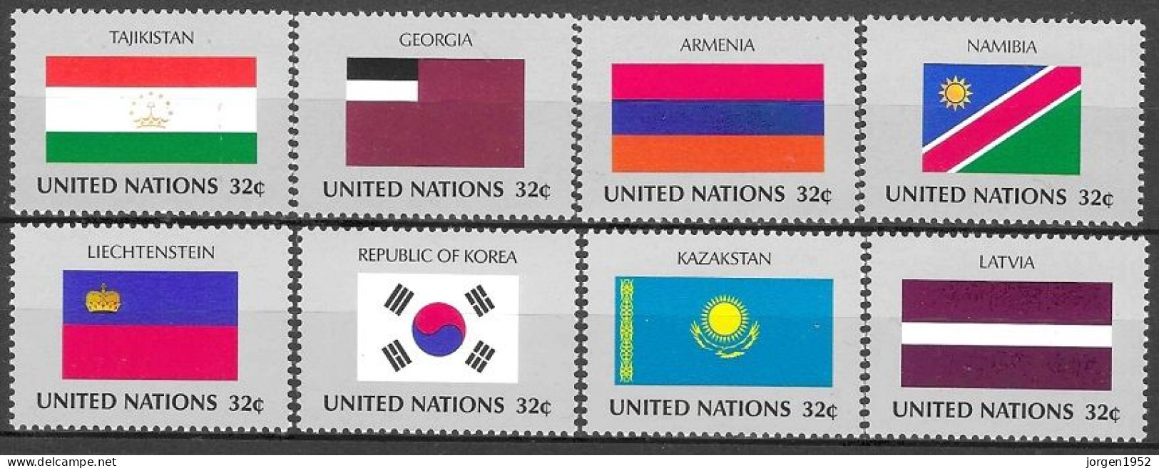 UNITED NATIONS # NEW YORK FROM 1997 STAMPWORLD 722-29** - Unused Stamps