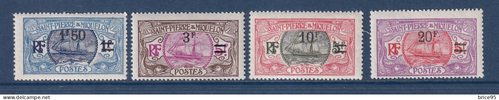 Saint Pierre Et Miquelon - YT N° 125 à 128 * - Neuf Avec Charnière - 1924 à 1927 - Unused Stamps