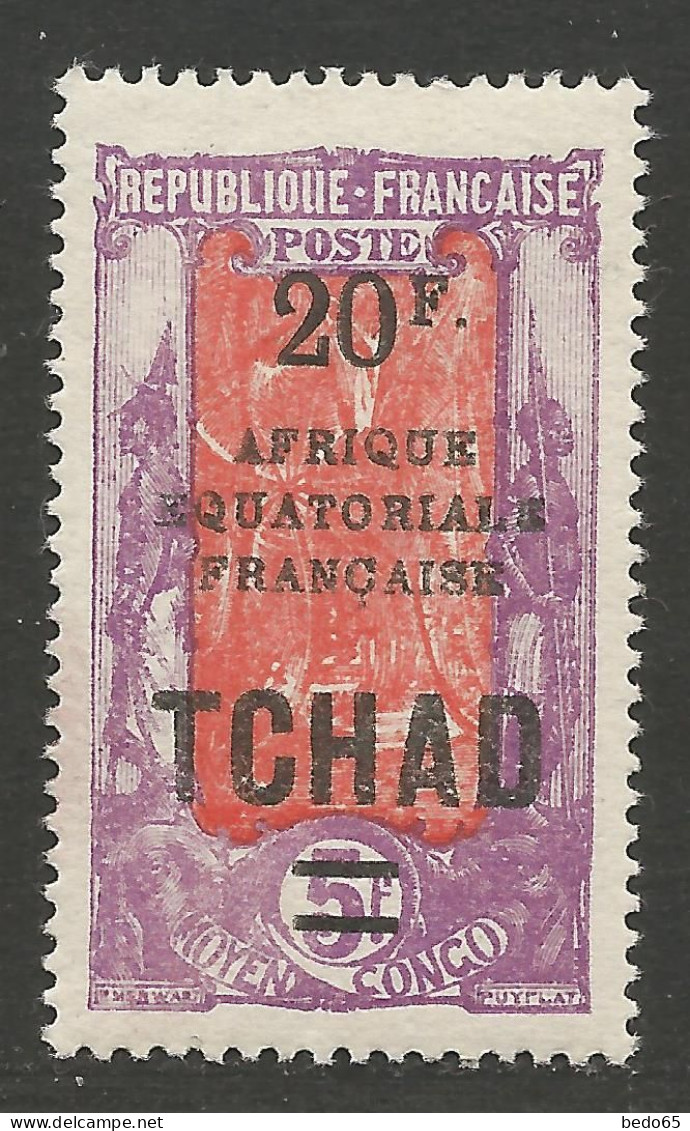 TCHAD N° 52 NEUF* INFIME TRACE DE CHARNIERE  / Hinge  / MH - Neufs