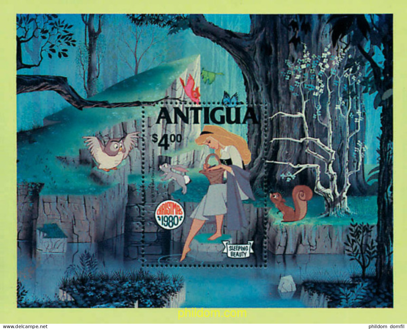 48440 MNH ANTIGUA 1980 NAVIDAD. LA BELLA DURMIENTE DEL BOSQUE - Autres & Non Classés