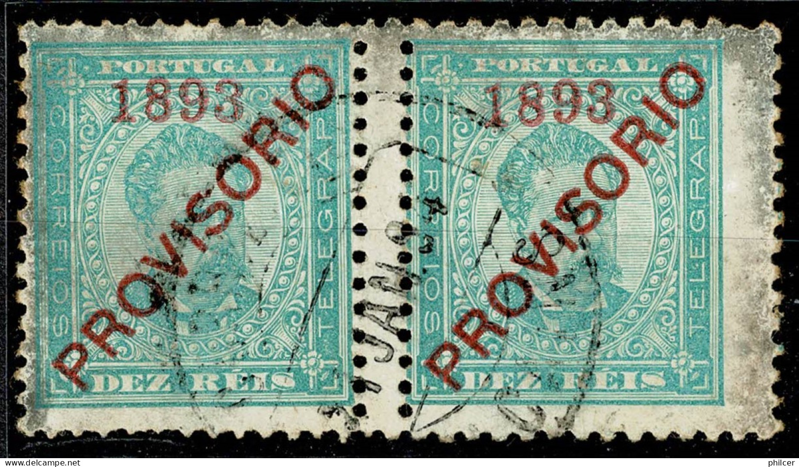 Portugal, 1892/3, # 90 Dent. 11 1/2, Erro Denteado, Used - Usati