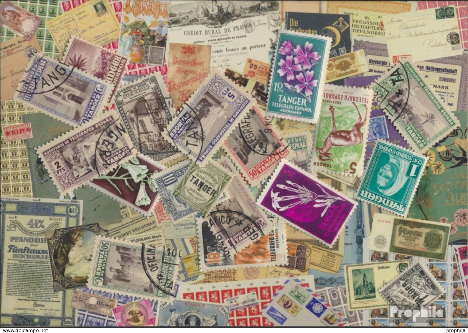 Tanger - Spanische Post 20 Verschiedene Marken - Bureaux Au Maroc / Tanger (...-1958)
