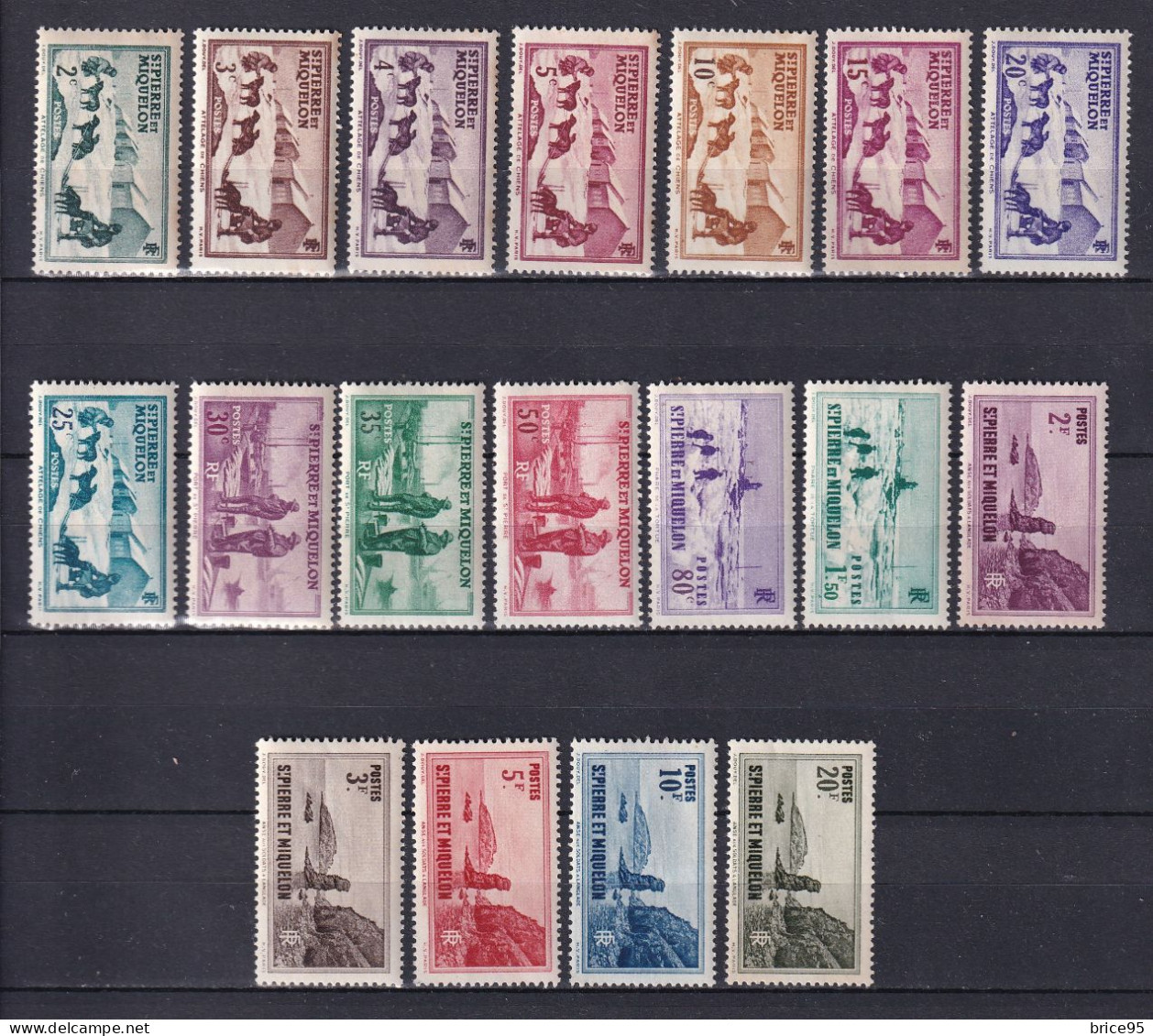 Saint Pierre Et Miquelon - YT N° 167 à 188 * - Neuf Avec Charnière - Non Complète - 1938 - Unused Stamps