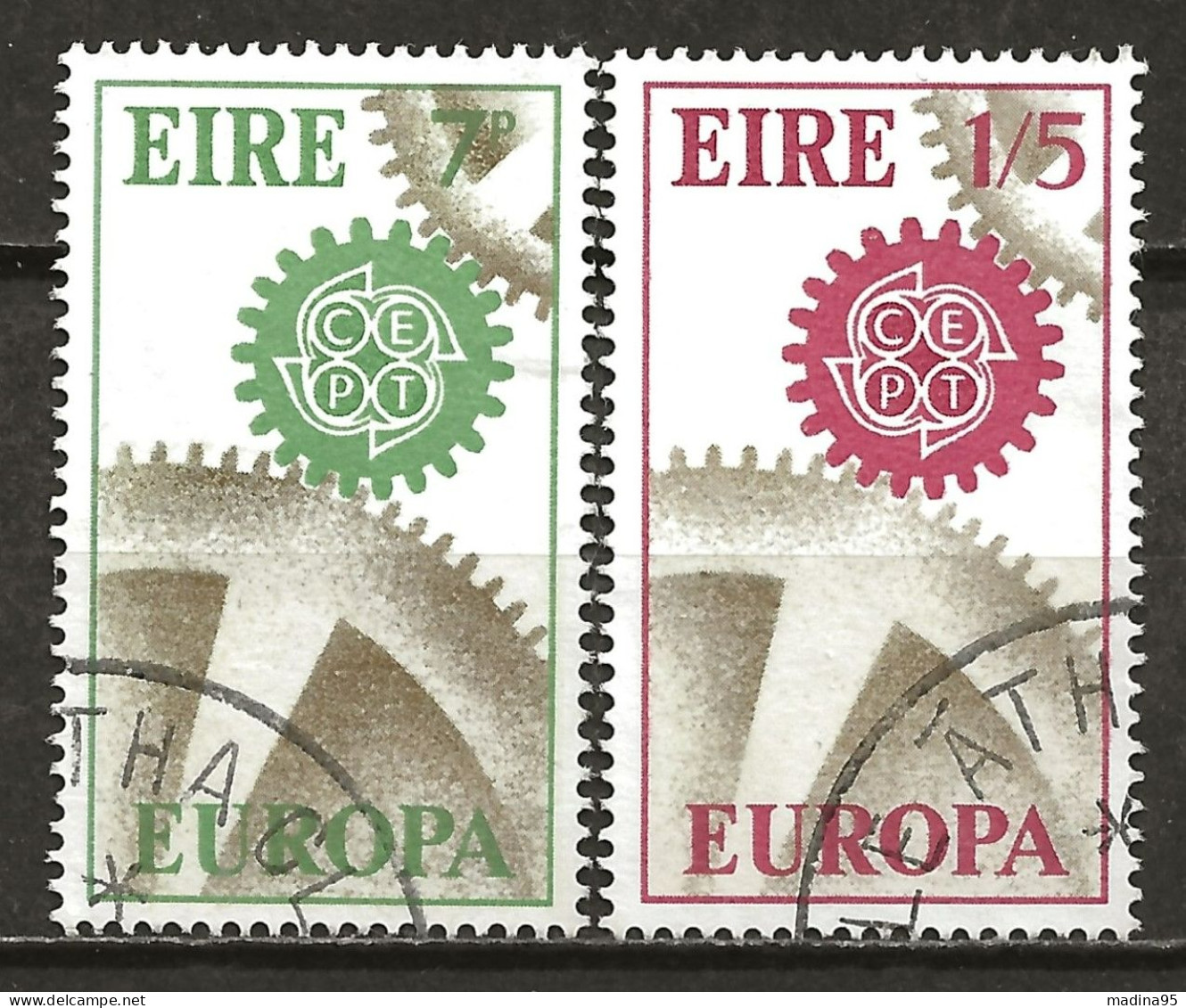 IRLANDE: Obl., N° YT 191 Et 192, Europa, TB - Gebraucht