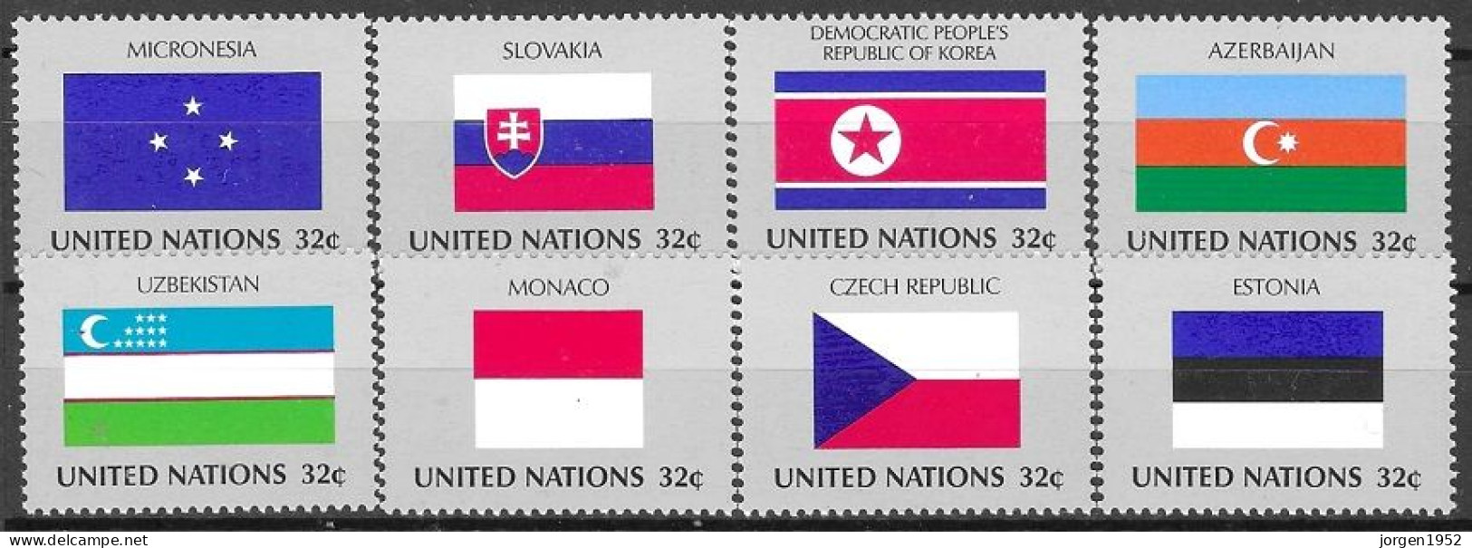 UNITED NATIONS # NEW YORK FROM 1998 STAMPWORLD 756-63** - Unused Stamps