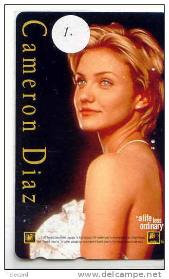 Télécarte Japon CAMERON DIAZ  (1) A LIFE LESS ORDINARY *  Film Cinéma Movie Kino Phonecard. - Film