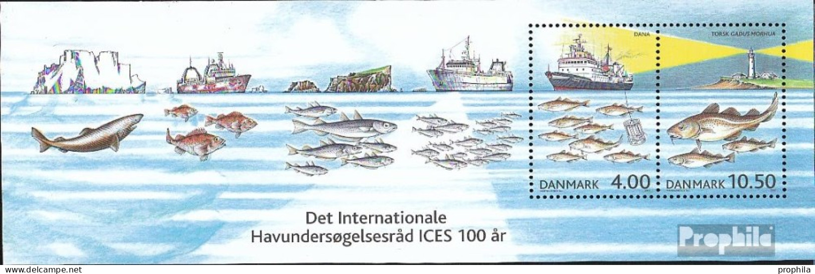 Dänemark Block19 (kompl.Ausg.) Postfrisch 2002 ICES - Blocks & Sheetlets