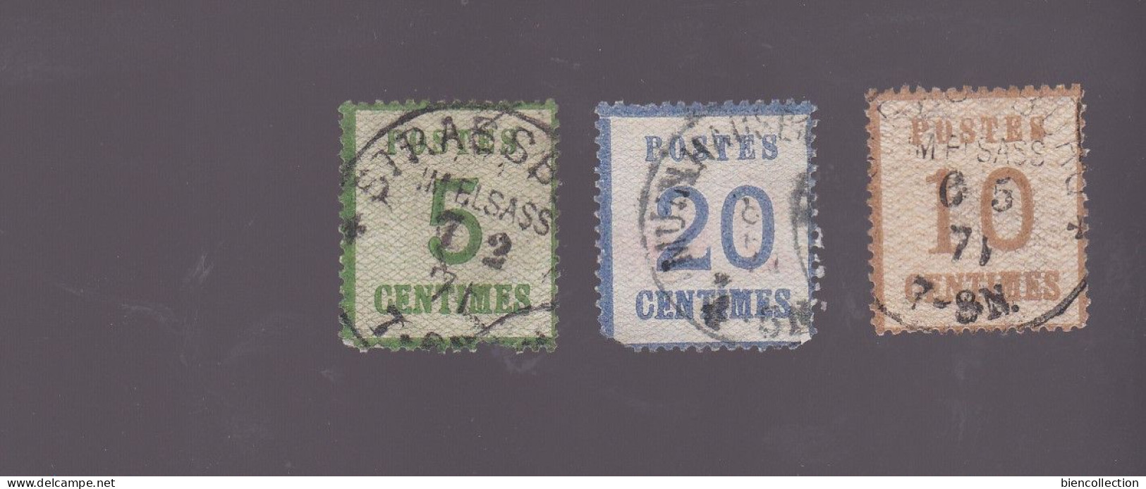 Alsace Lorraine No 4/5/6 Oblitérés - Used Stamps