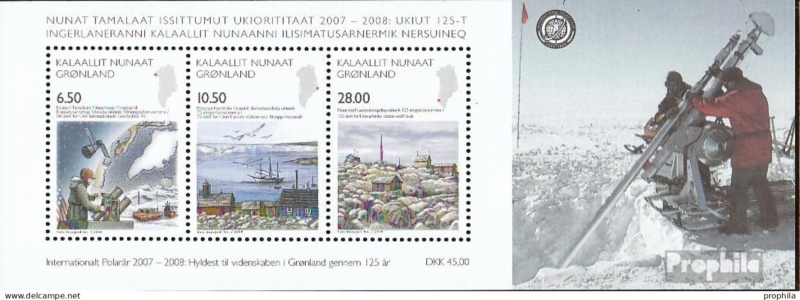 Dänemark - Grönland Block42 (kompl.Ausg.) Postfrisch 2008 Internationales Polarjahr - Blocs