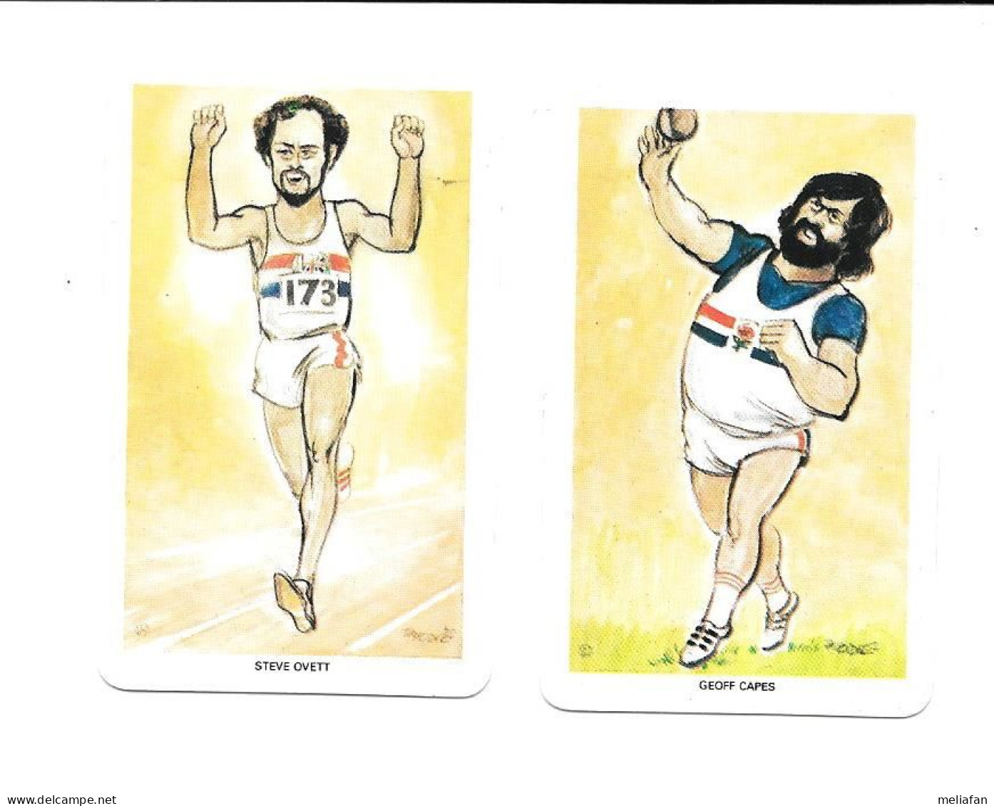 CZ81 - FLIK CARDS - ATHLETISME - GEOFF CAPES - STEVE OVETT - Athlétisme