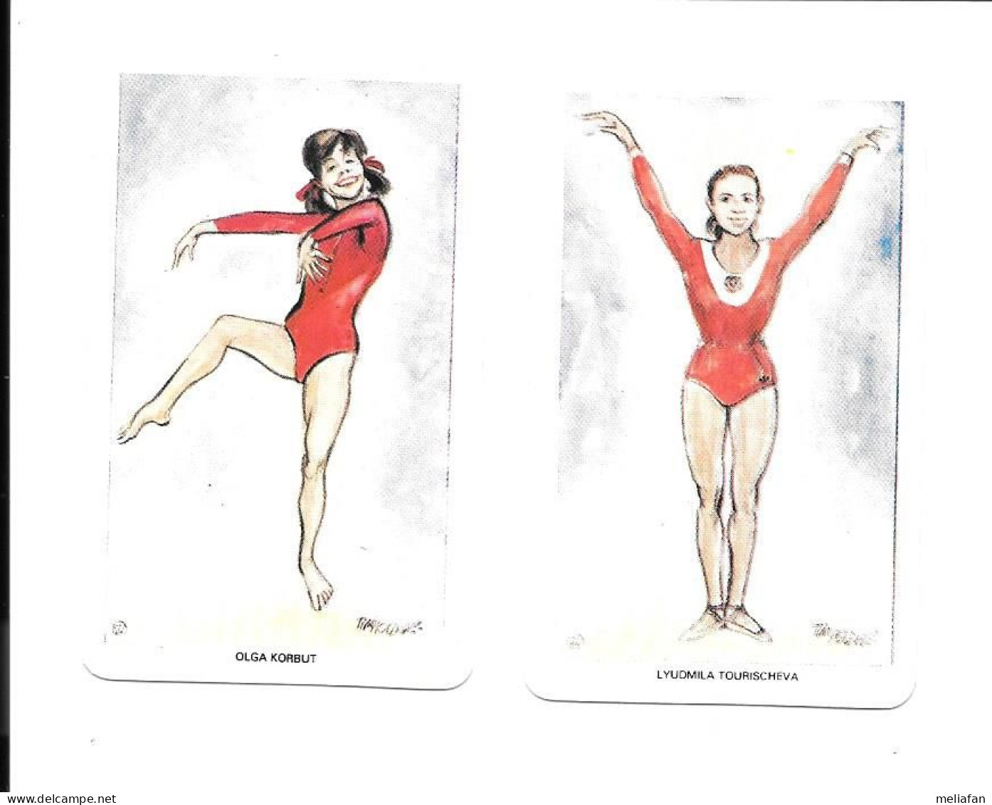 CZ80 - FLIK CARDS - GYMNASTIQUE - OLGA KORBUT - LYUDMILA TOURISCHEVA - Gimnasia