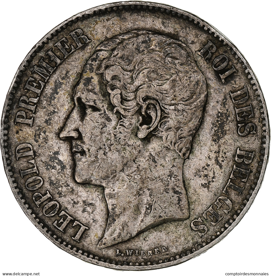 Belgique, Leopold I, 5 Francs, 5 Frank, 1849, Bruxelles, TB+, Argent, KM:17 - 5 Francs