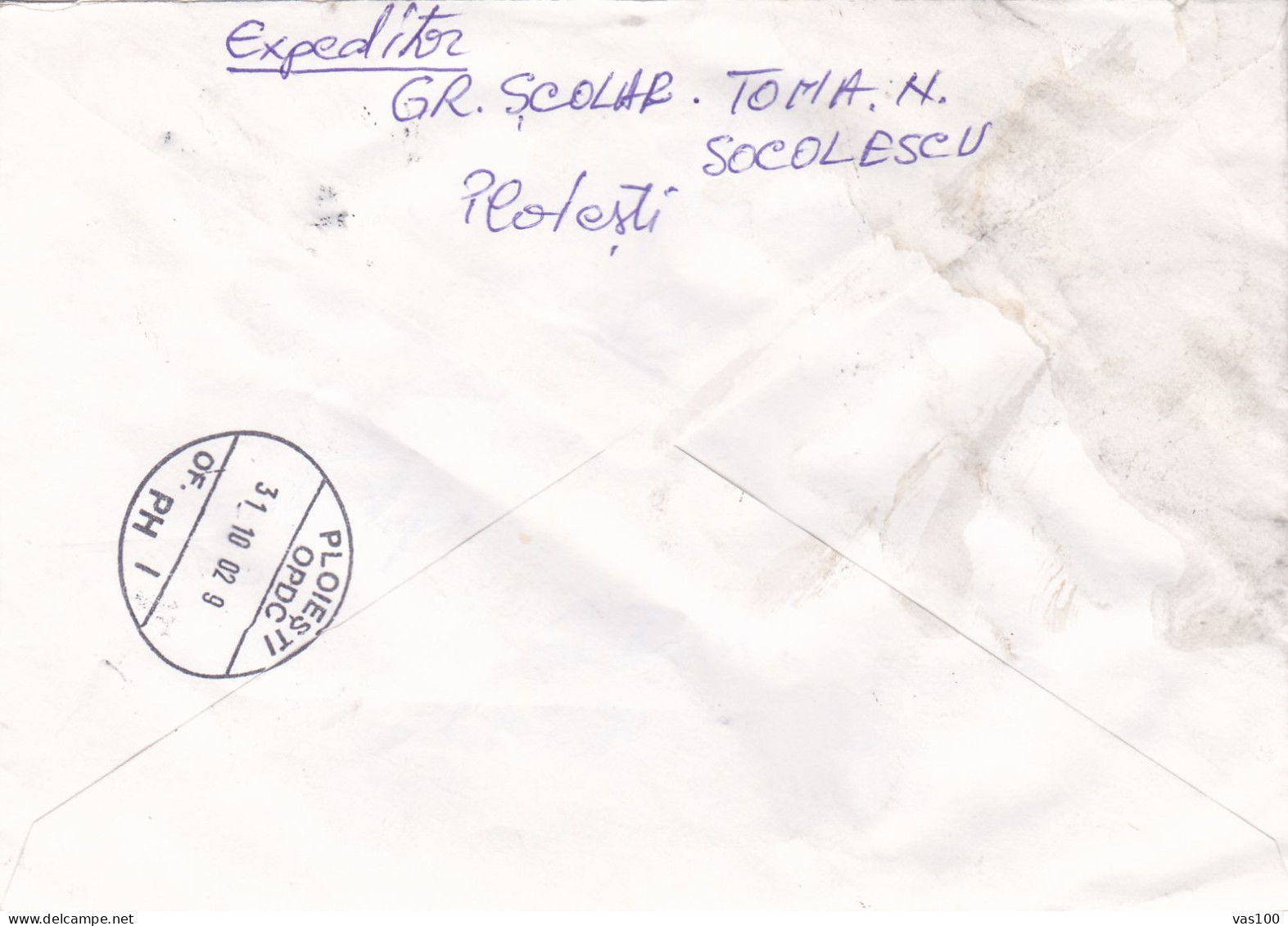 COVERS NICE FRANKING , 2002 ROMANIA - Brieven En Documenten