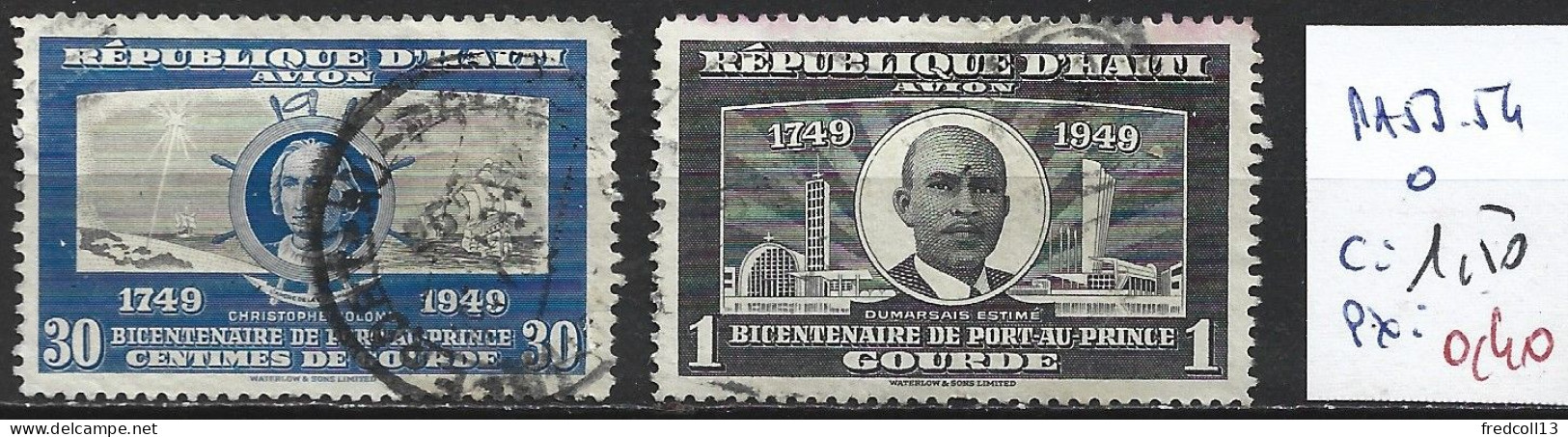 HAÏTI PA 53-54 Oblitérés Côte 1.50 € - Haïti