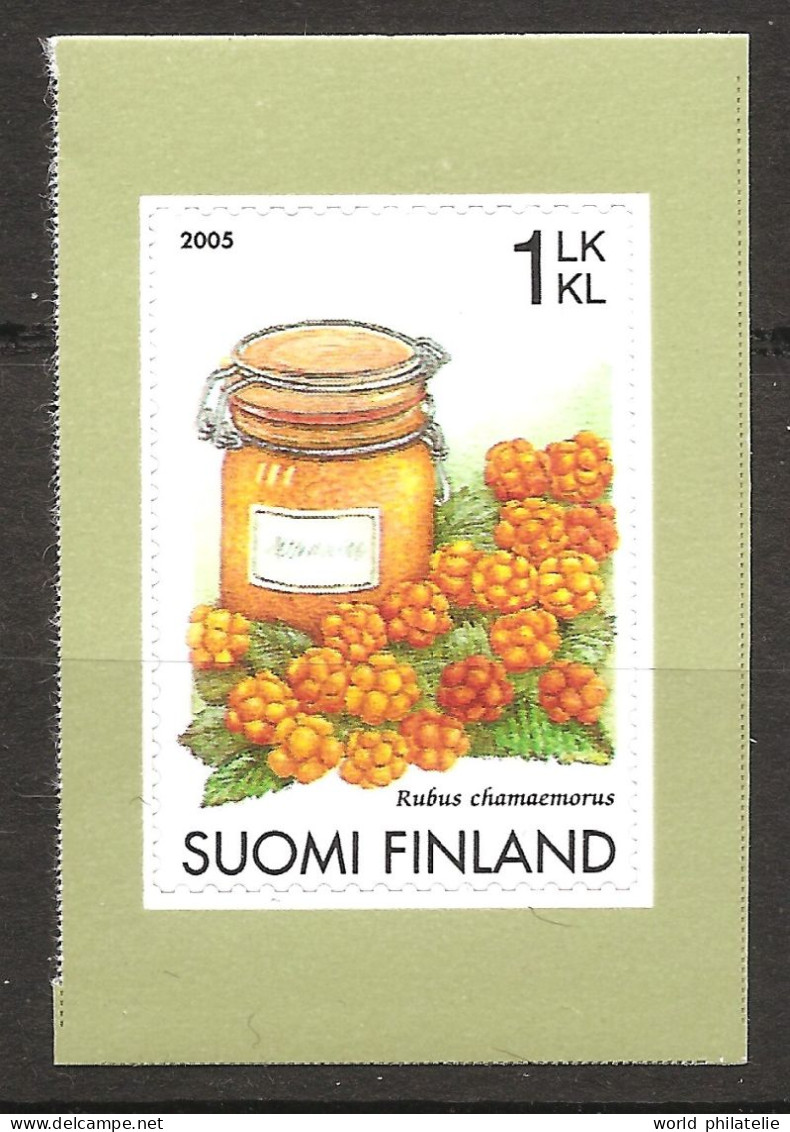 Finlande Finland 2005 N° 1725 ** Flore, Baies, Mûres Des Marais, Pot De Confiture, Plaquebière, Rubus Chamaemorus, Fruit - Unused Stamps