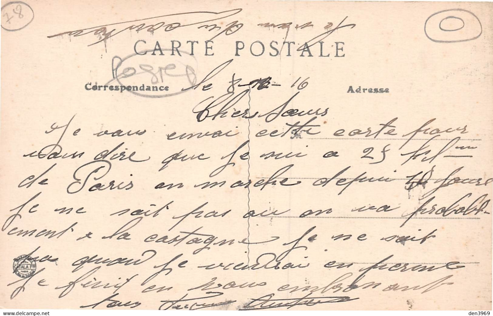 CLAYE-Souilly (Seine-et-Marne) - Grande Rue - Poste - Ecrit 1916 (2 Scans) - Claye Souilly